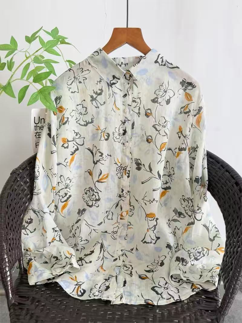 Summer Clothing For Japan - 2026 Vintage giyim %100 rami kadın