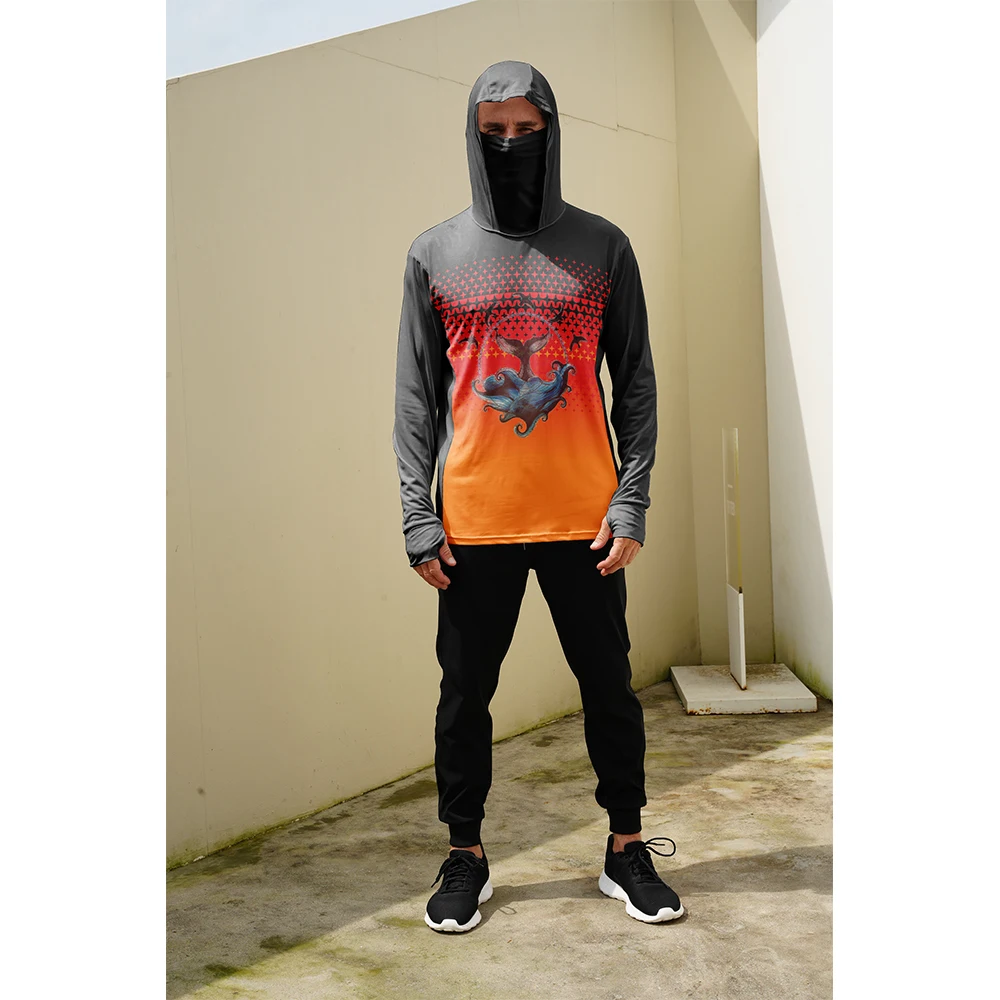 Summer Clothing Tops - Balıkçı Gömlekleri Erkek Güneş Korumalı Kapüşonlu