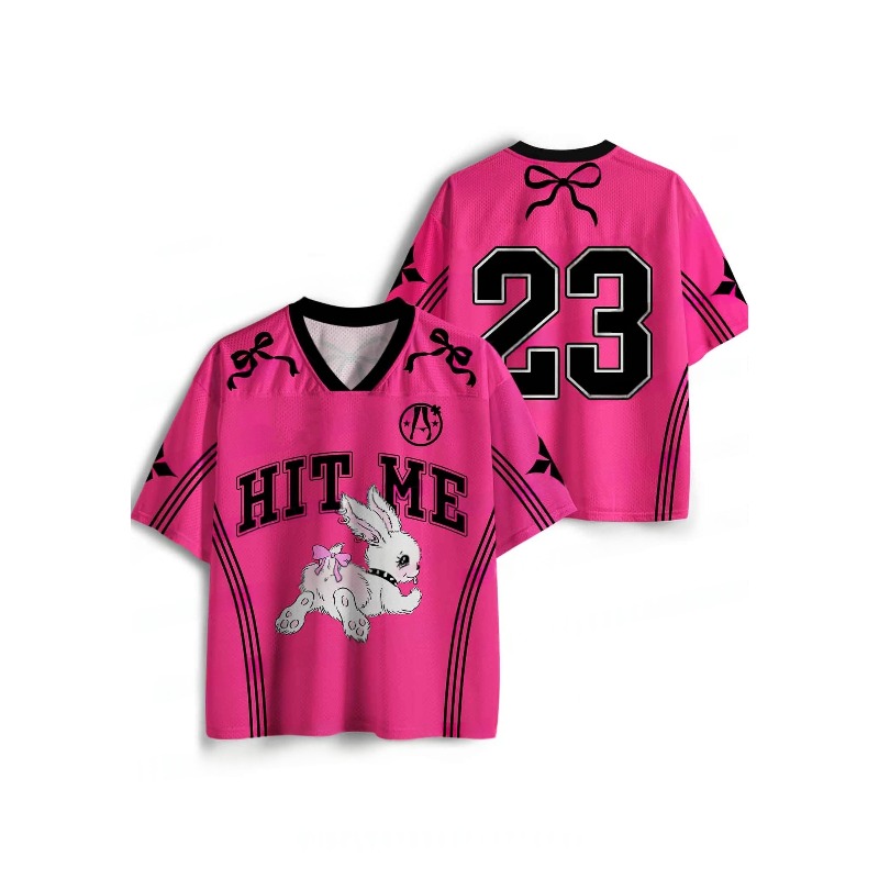 Summer Clothing Y2K - 2026 New Jersey Spor Kısa Kollu