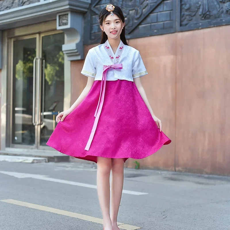 Summer Clothing For Japan - 2026 2024 Kadın Hanbok Elbise Geleneksel