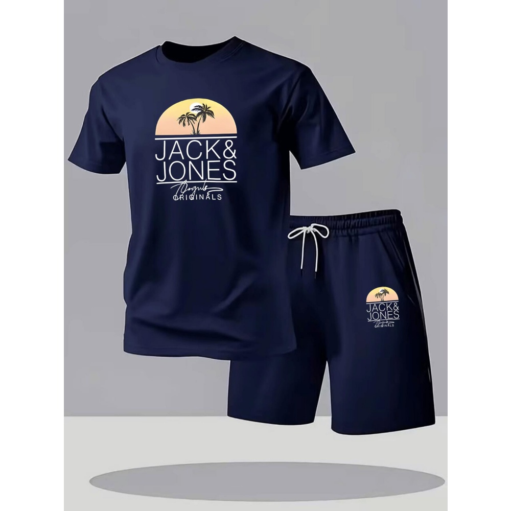 Summer Gym Clothing - Erkek Fitness Tişört Takımları Nefes Alabilen