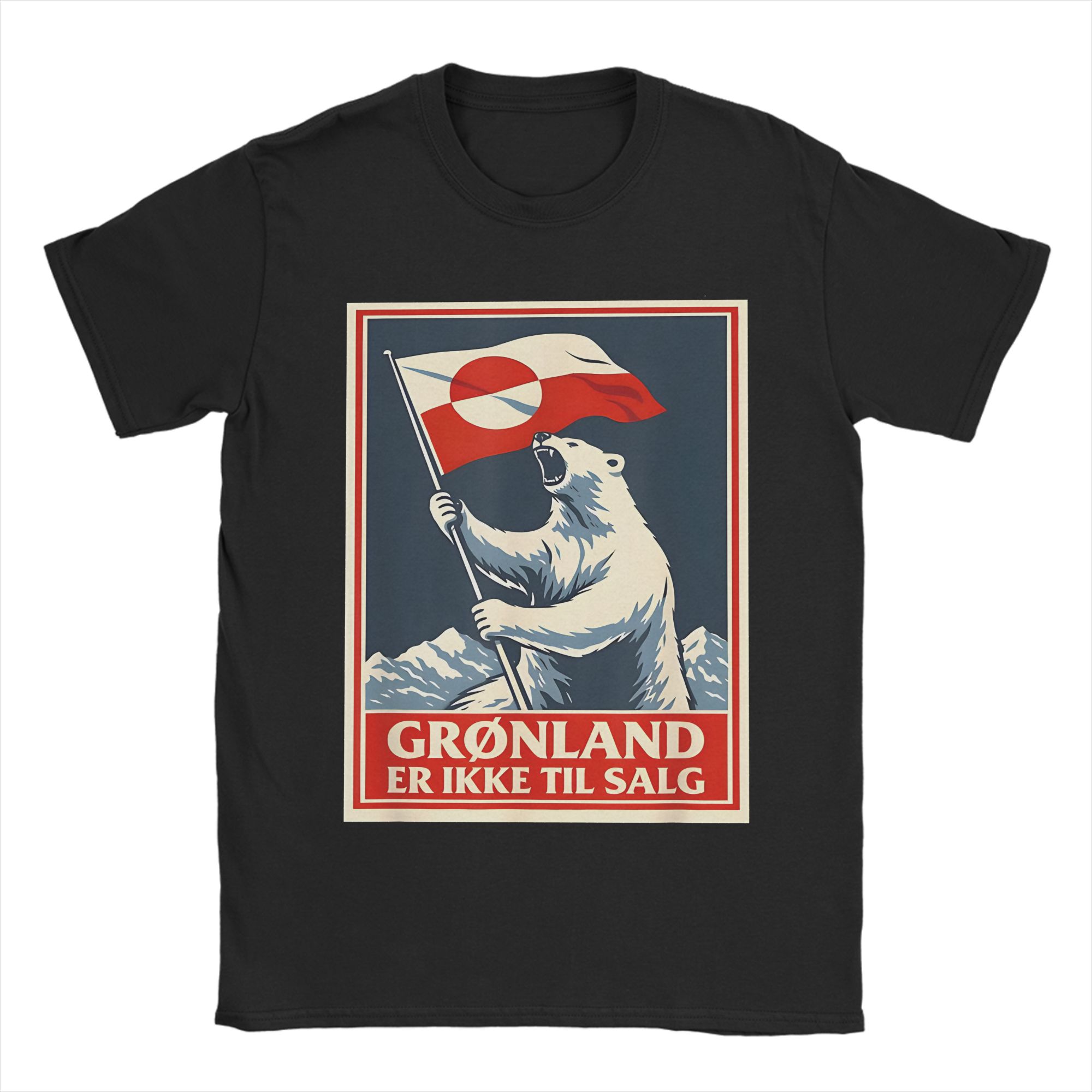 Summer Away Clothing - Komik Grönland Bayrağı ile Birlikte Duruyorum