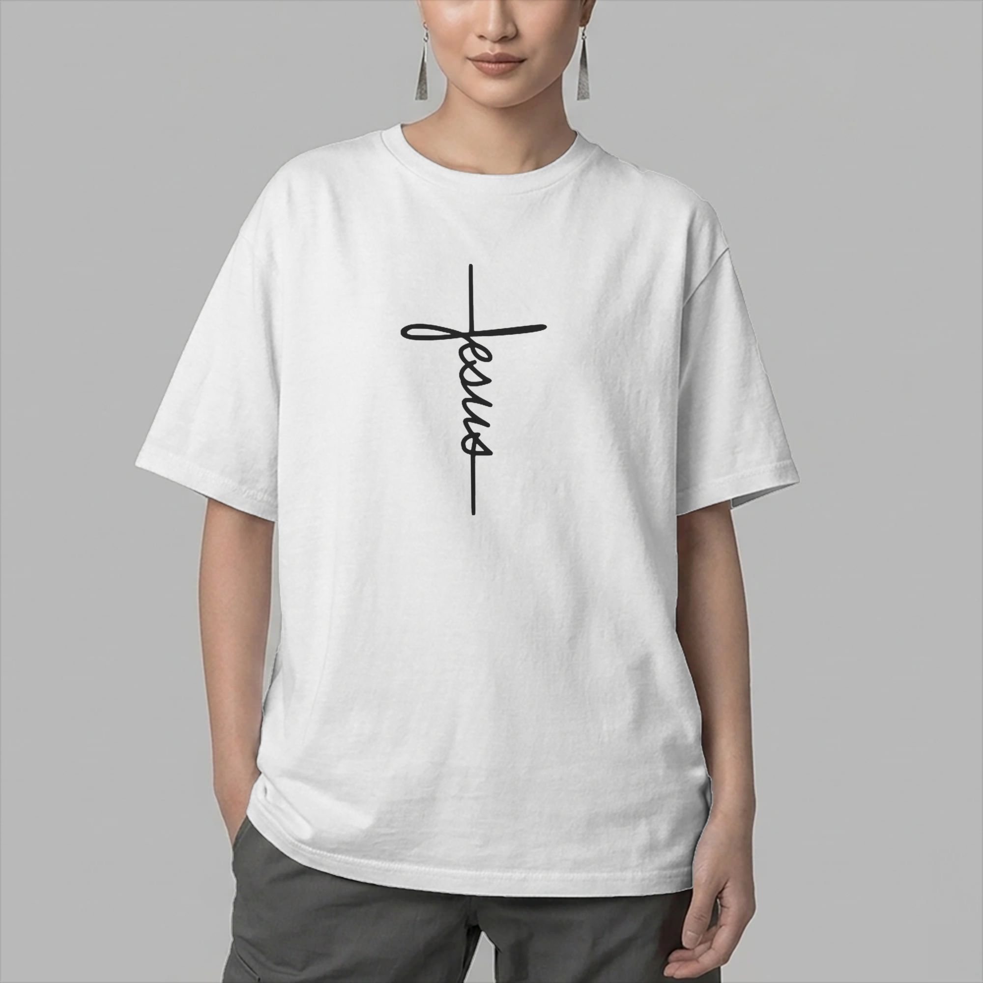 Erkek T-Shirt İsa Adı Çapraz L - Summer Clothing Name incelemesi ve fiyatı