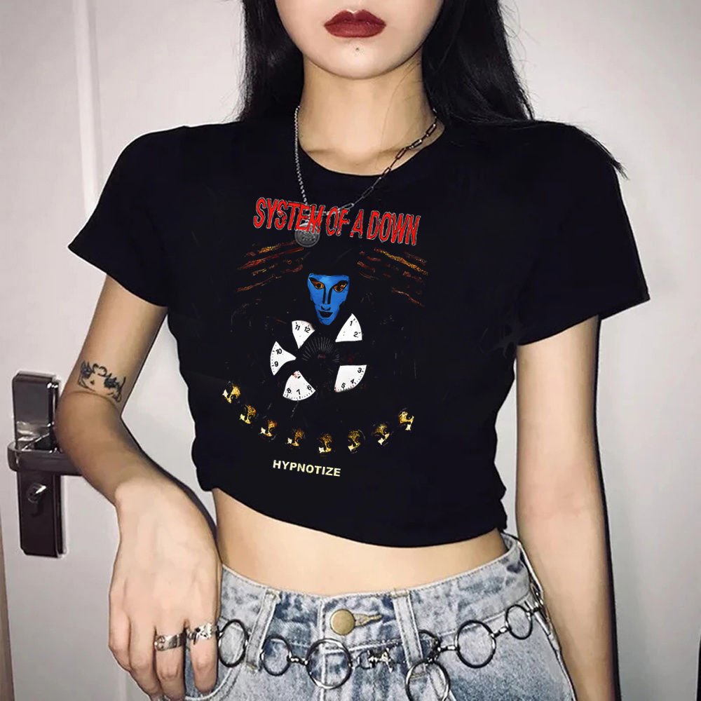 System of a Down crop top kısa - Summer Grunge Clothing incelemesi ve fiyatı