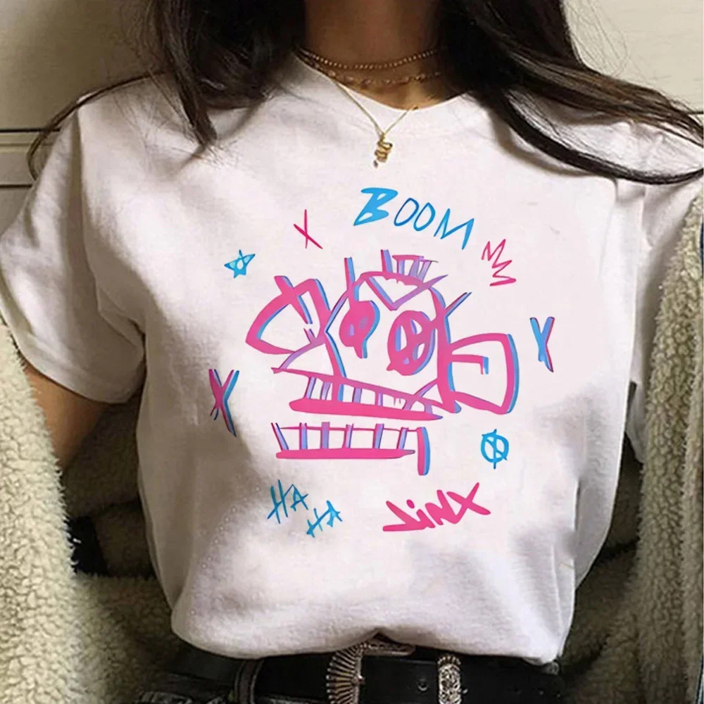 Jinx Arcane Maymun T Shirt Ani - Summer Grunge Clothing incelemesi ve fiyatı
