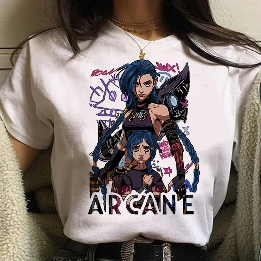 Jinx Arcane Maymun T Shirt Ani - Summer Grunge Clothing incelemesi ve fiyatı