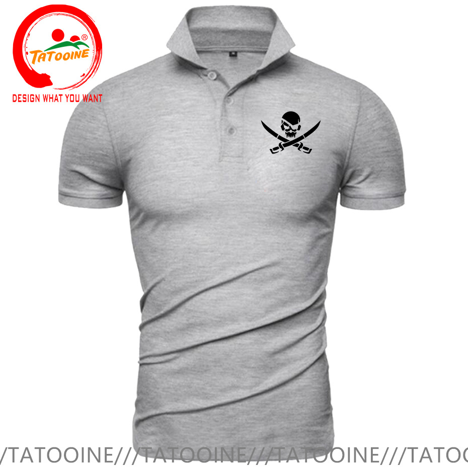 Korsan kafatası Logo baskı Pol - Summer Clothing Logo incelemesi ve fiyatı
