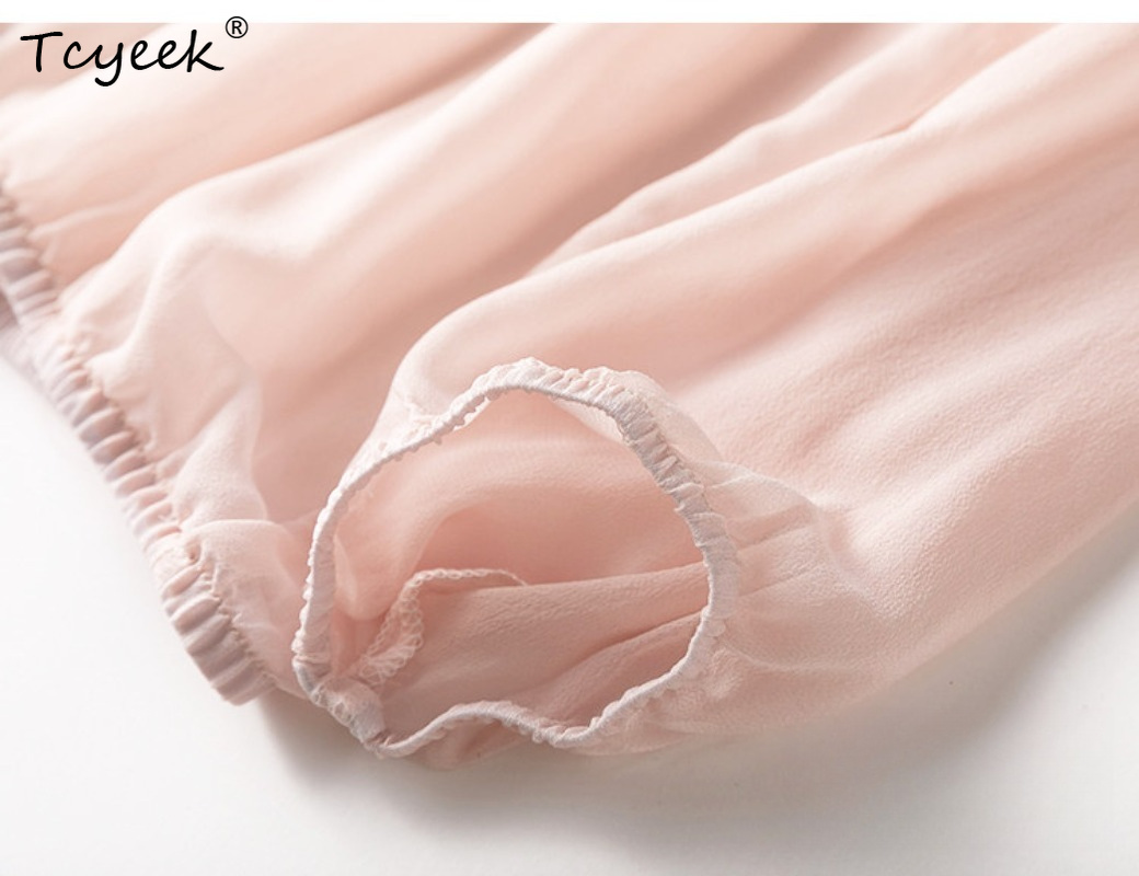 Tcyeek 100% Gerçek Dut Ipek Ka - Summer Clothing Tops incelemesi ve fiyatı