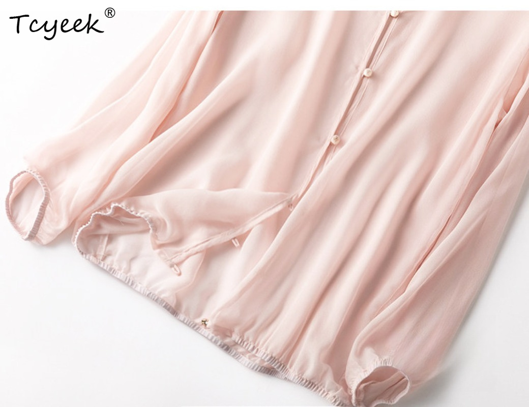 Tcyeek 100% Gerçek Dut Ipek Ka - Summer Clothing Tops incelemesi ve fiyatı