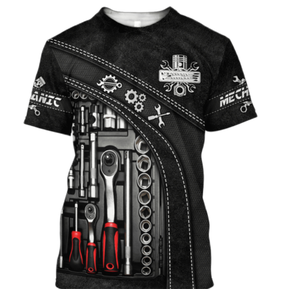 Vintage T-Shirt Mekanik 3D Bas - Summer Clothing Name incelemesi ve fiyatı