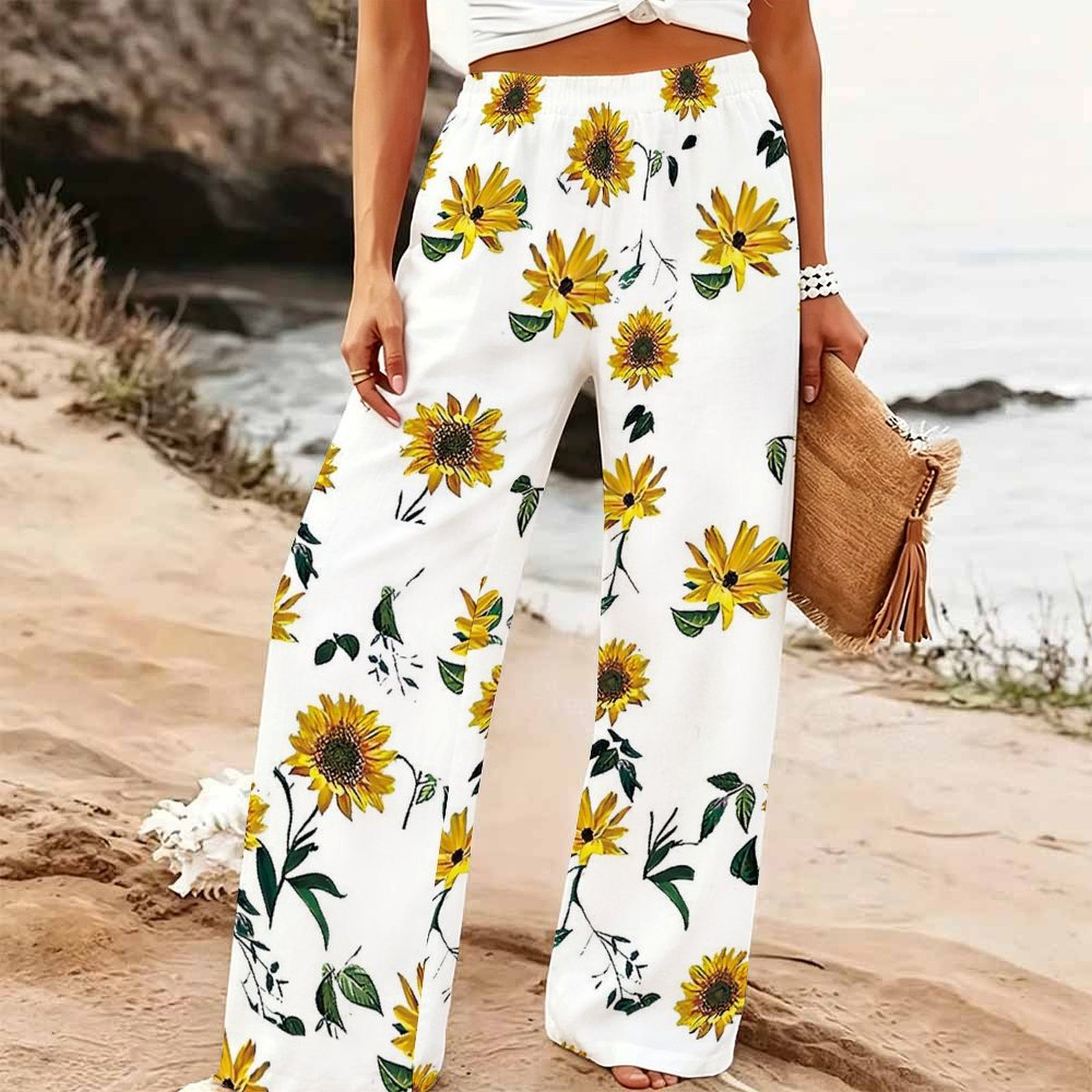 Kadın Yazlık Plaj Geniş Paça P - Palazzo Pant Wide incelemesi ve fiyatı
