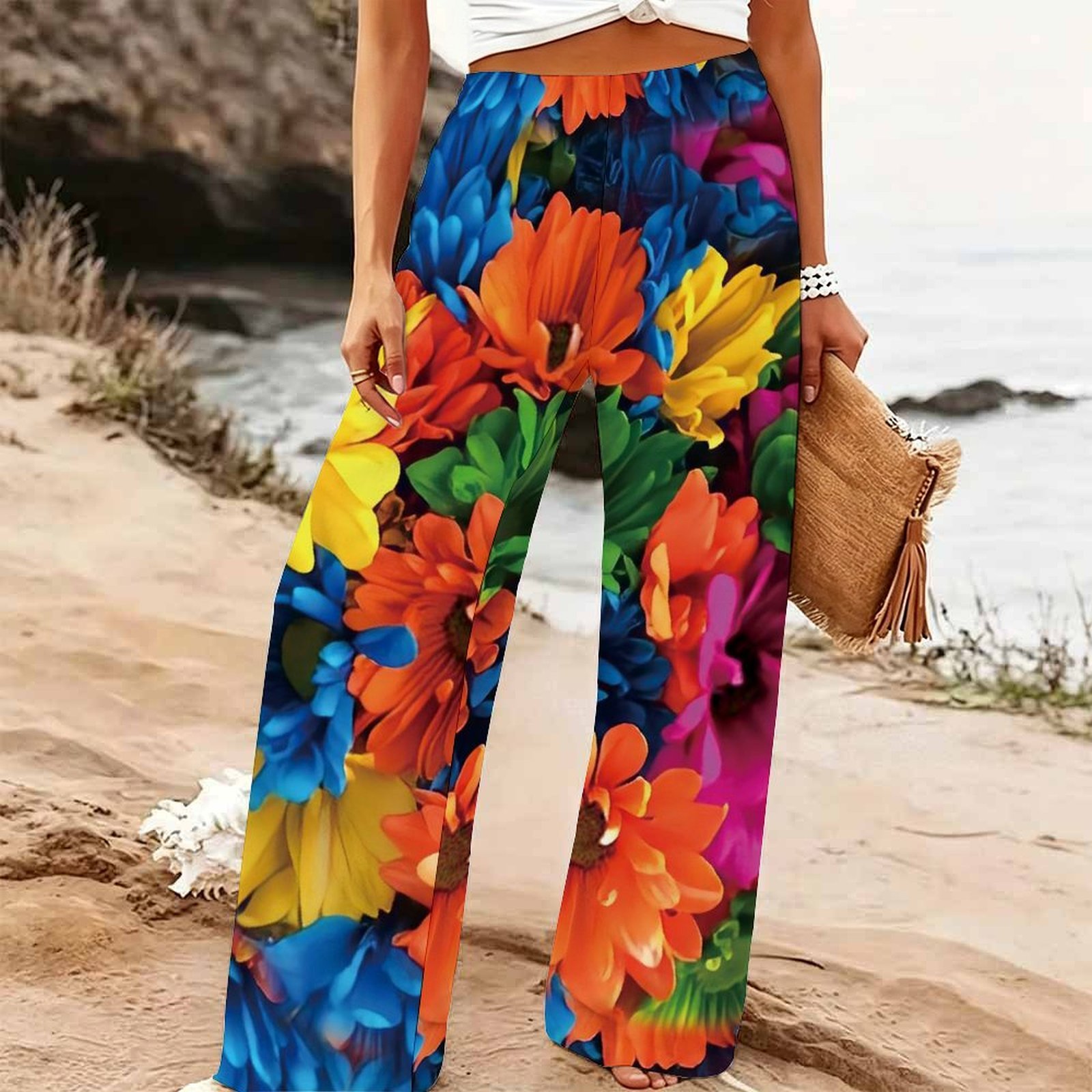 Kadın Yazlık Plaj Geniş Paça P - Palazzo Pant Wide incelemesi ve fiyatı
