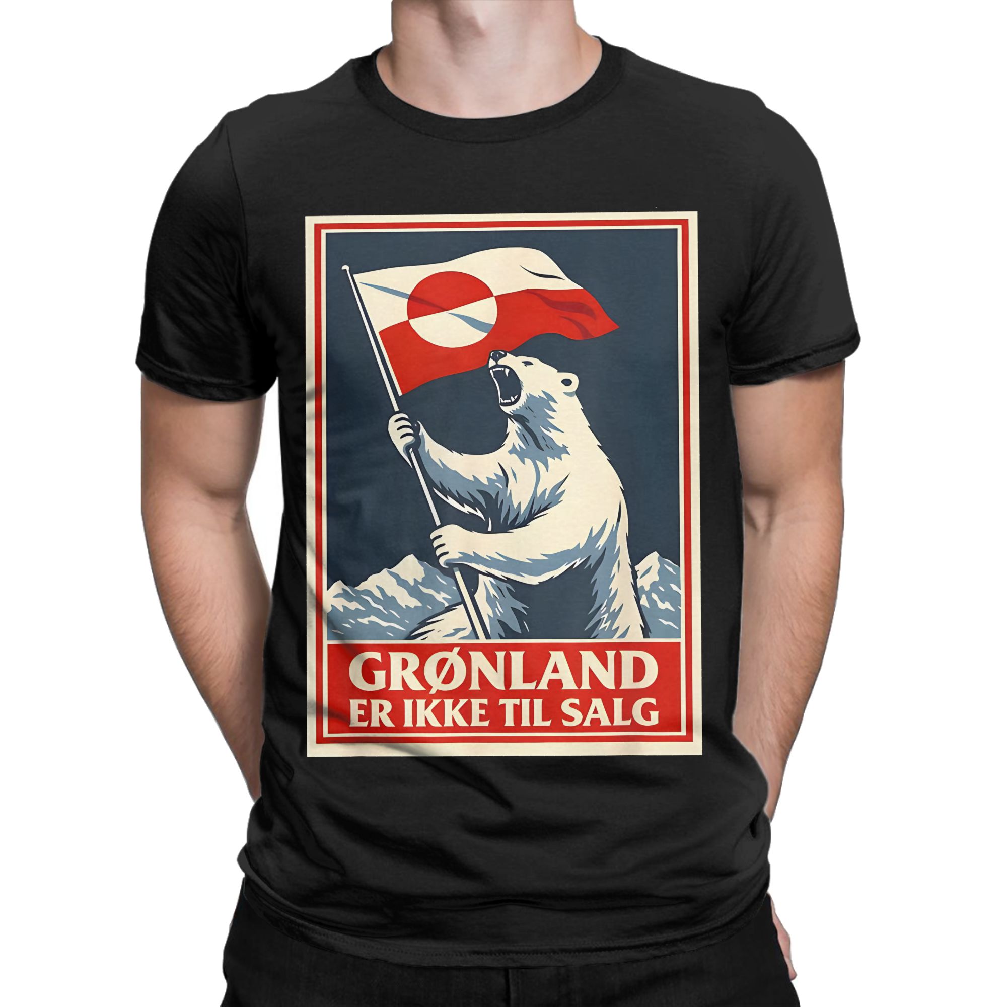Komik Grönland Bayrağı ile Bir - Summer Away Clothing incelemesi ve fiyatı