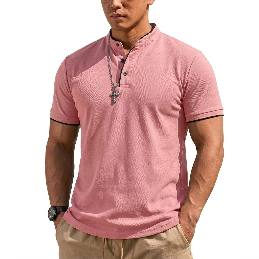 Yazlık Kısa Kollu Henley Gömle - Summer Gym Clothing incelemesi ve fiyatı
