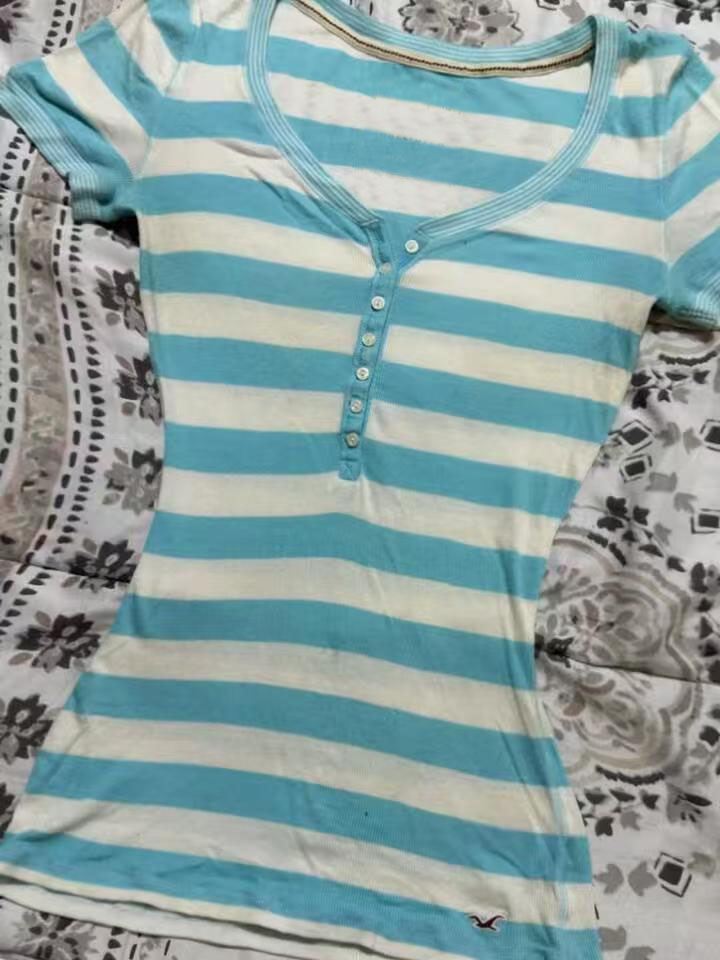 Stripe Mavi Estetik 2000'ler S - Summer Grunge Clothing incelemesi ve fiyatı