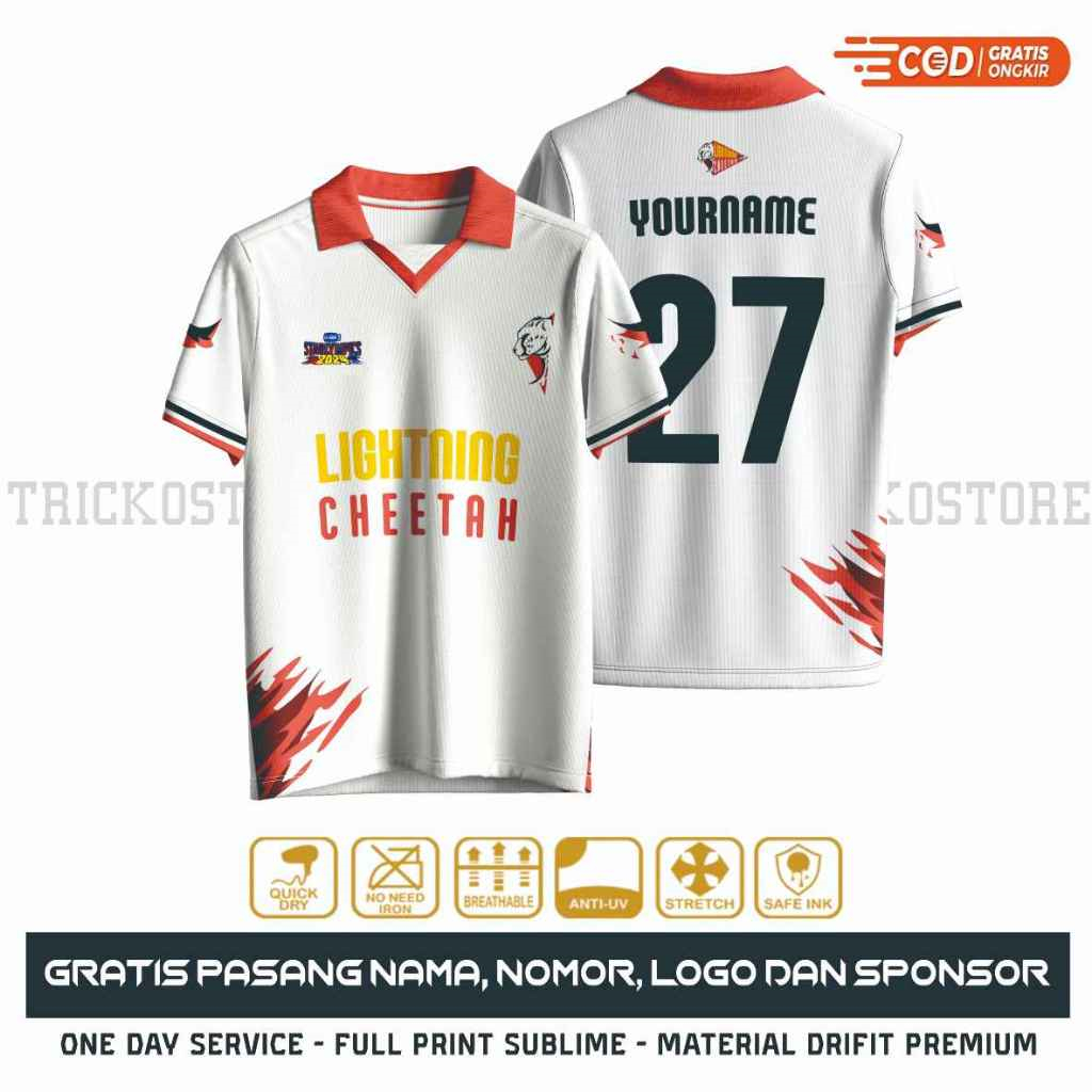 GMMTV LIGHTNING CHEETAH JERSEY - Summer Clothing Name incelemesi ve fiyatı