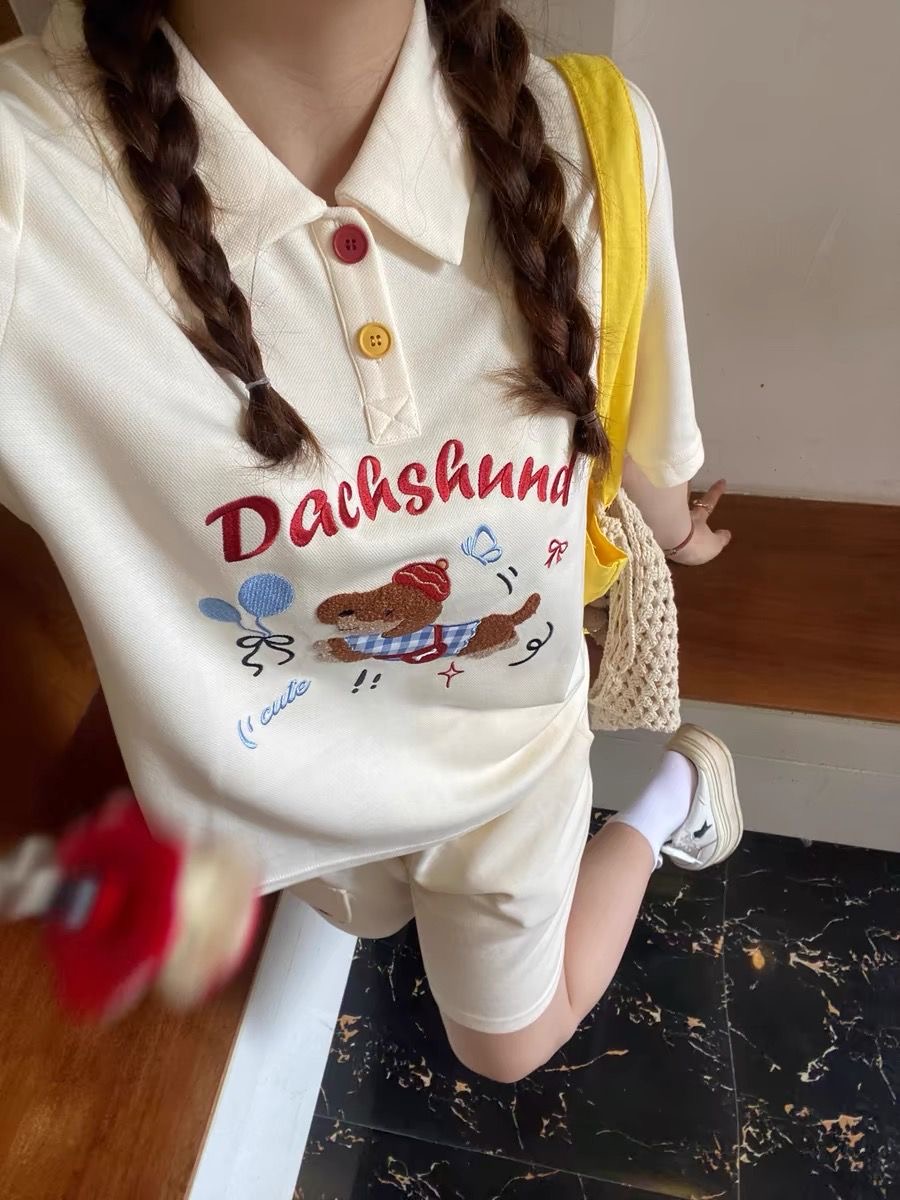 Kawaii Nakış Köpek Japonya Tar - Summer Clothing For Japan incelemesi ve fiyatı