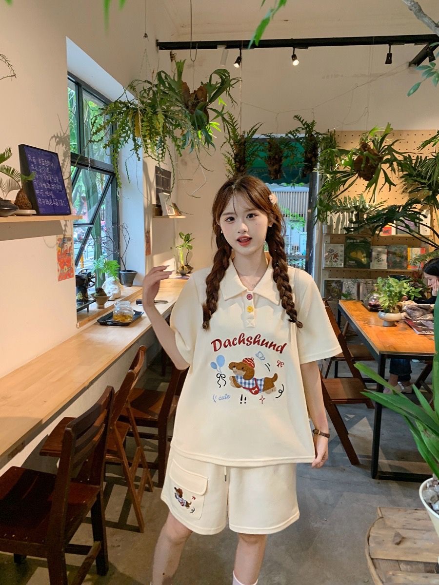 Kawaii Nakış Köpek Japonya Tar - Summer Clothing For Japan incelemesi ve fiyatı